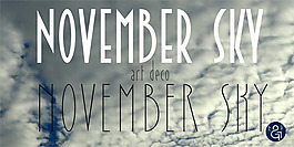 十一月的天空展示字體