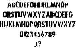 緊張的字體