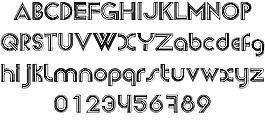 全新的字体