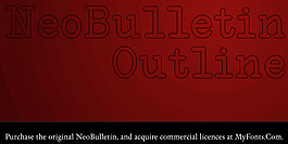 neobulletin輪廓字體