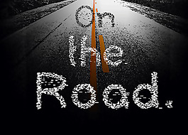 道路上的字體