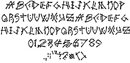 堅(jiān)果的隊(duì)長(zhǎng)字體