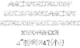 一種野生線字體