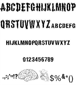 器官捐贈的字體