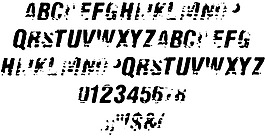 旧传真字体