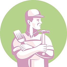 漆工的建筑工人