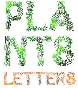 plantsletters字体