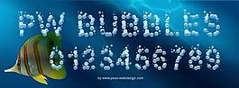 pwbubbles字体
