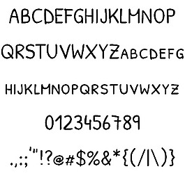 帕特里克的手SC字體