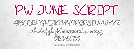 pwjunescript字体