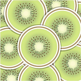 獼猴桃片背景/卡矢量格式