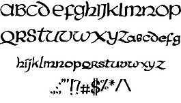 五角星的字體