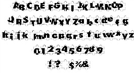 拼圖的字體