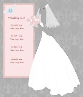 婚禮明信片02矢量