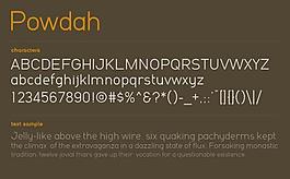 powdah字体
