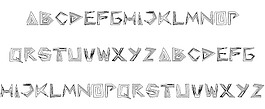 金字塔倒置的字体