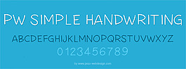 pwsimplehandwriting字體