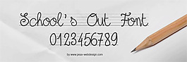 pwschoolsout字體