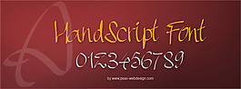 pwhandscript字体