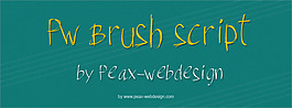 pwbrushscript字體