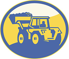 工程機(jī)械挖掘機(jī)前端裝載機(jī)