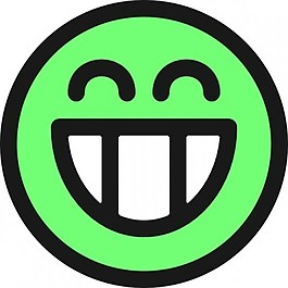 平的笑容微笑表情剪輯藝術情感圖標
