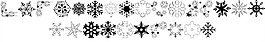 1字體，雪花