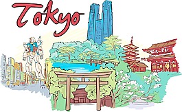 東京矢量涂鴉