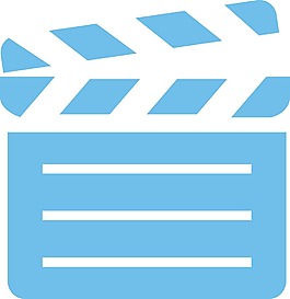 電影開始的簡單的圖標