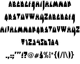 raketta從火星字體
