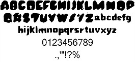 生銹的字體