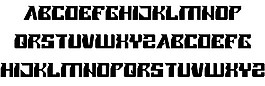 軋輥刀片的字體