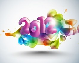 摘要2012新年豐富多彩的設計