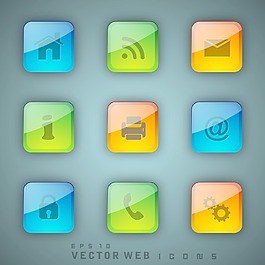 3D Web郵件圖標集