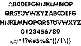 skullphabet字體