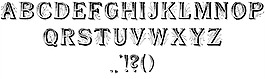 船的字体