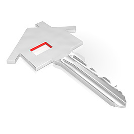 關鍵的房子顯示家庭安全