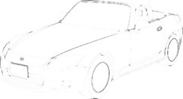本田S2000轮廓剪贴画