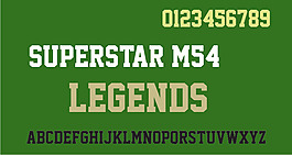 超級巨星M54字體
