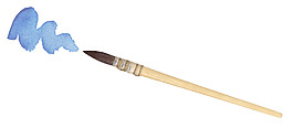 用藍(lán)色漆筆