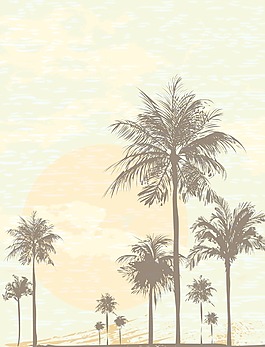 夏季背景矢量插畫