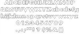 尖叫的字體