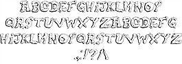 鼻涕字体