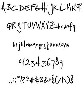 揮霍的字體