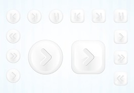 多媒體按鍵設(shè)置矢量插畫