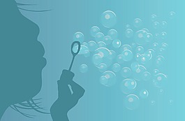 隨著泡沫的背景摘要說明