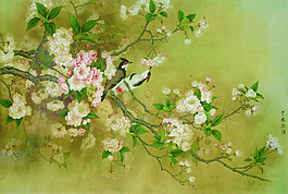 中耀國畫花鳥圖