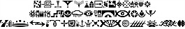 simbolos 1字體