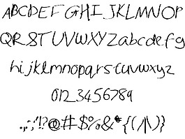shaunhand字体