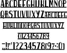 spankys平房字體